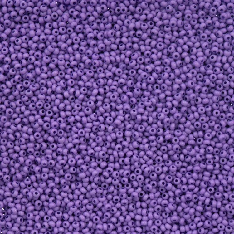 11/0 Grape Chalk Dyed Solgel, Preciosa Seed Beads 22g 11/0 Preciosa Seed Beads