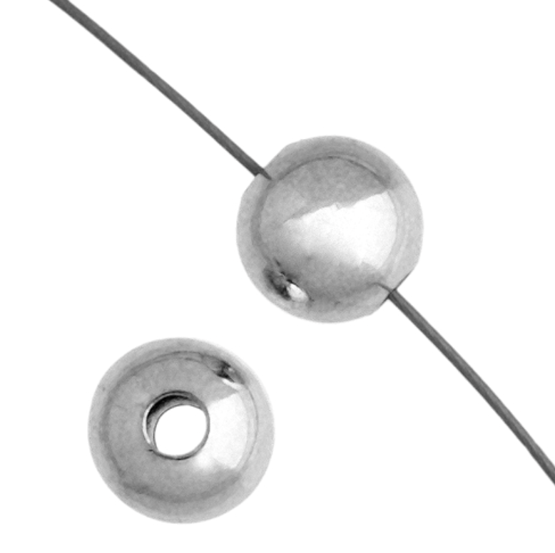 3mm Metal Beads, Nickel Colour (100pcs) Basics