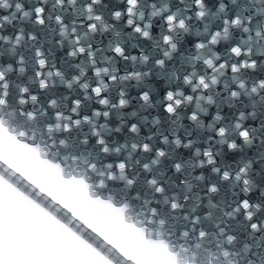 11/0 Slate Grey Loose Seed Beads (50g) Sundaylace Creations & Bling
