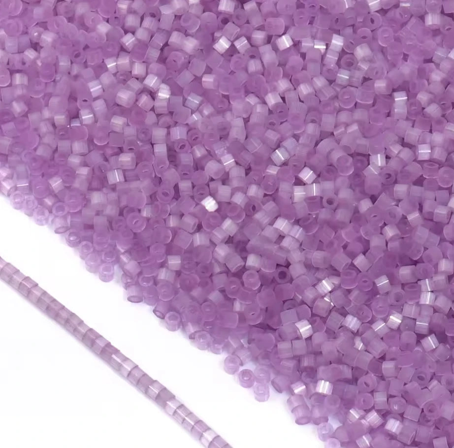 11/0 Pinky Purple Satin Cat Eye Chinese Delica Beads (5g) Chinese Delica Beads