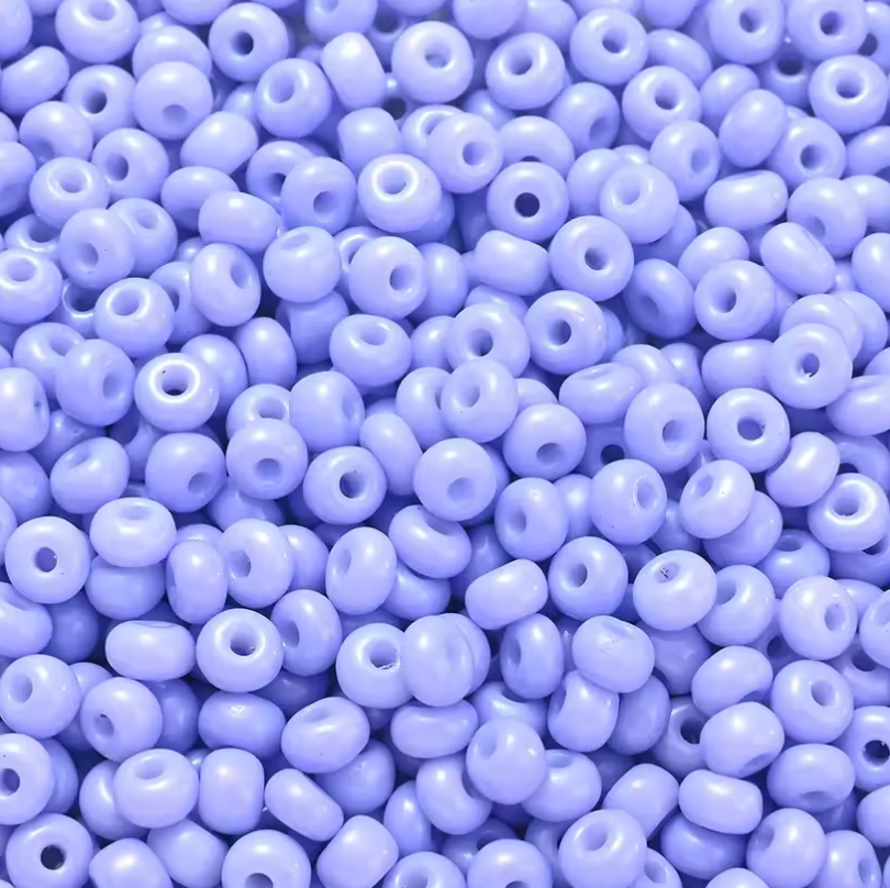 4mm Lake Blue Glass Seed Beads Colourful Loose (30g) Beadwork