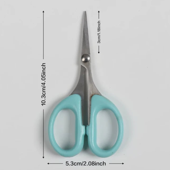 Blue Angled Curved Scissors Embroidery Cutting Head Up Scissor Fabrics Sundaylace Creations & Bling