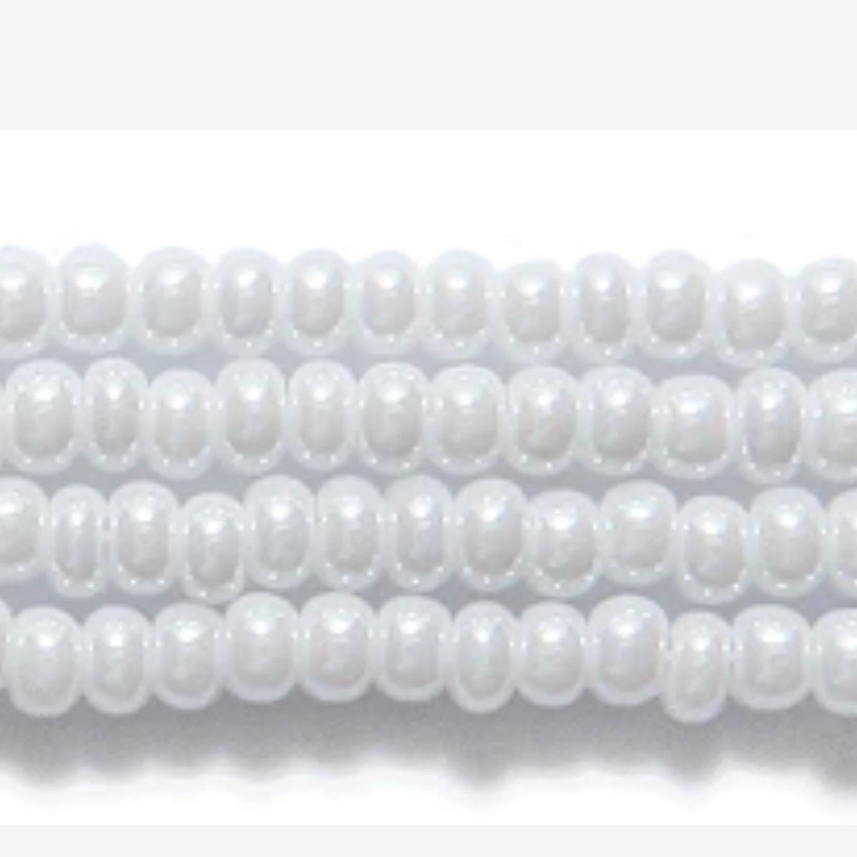 10/0 Sfinx Luster White (10SB312), Preciosa Seed Bead *Hank 10/0 Preciosa Seed Beads