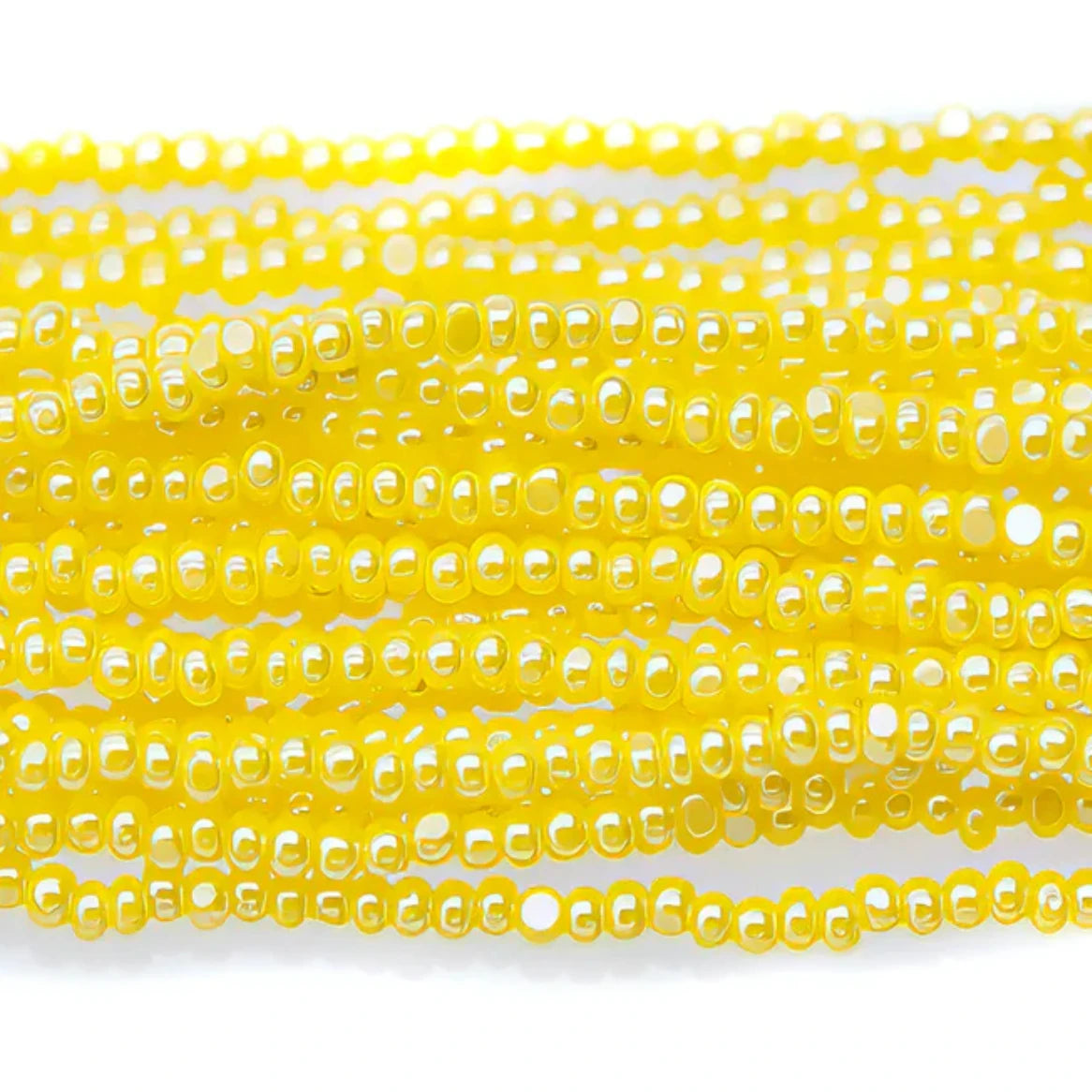 13/0 Charlotte Cut Seedbeads - Sfinx LUSTER Yellow, *Hank 13/0 Seed Beads