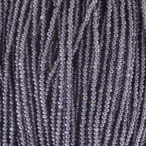 13/0 Charlotte Cut Czech Seed Bead - Transparent Light Amethyst Luster (Short Hank) Czech Preciosa Charlotte Cut Seedbeads