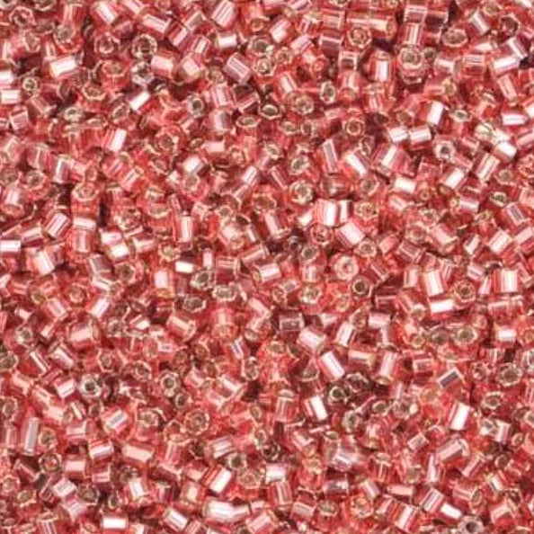 10/0 2-Cut Beads, Silver Lined Pink Natural (22g) Preciosa Ornela Two Cut Beads
