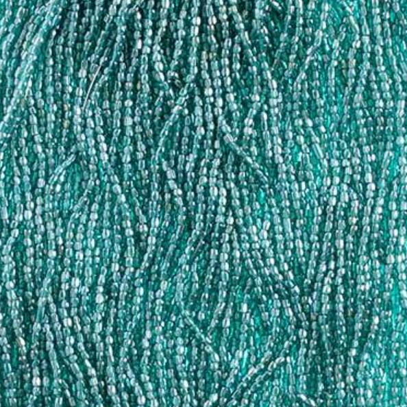 3 Cut 10/0 Beads Transparent Blue Zircon Luster *Hank Tri-Cut Beads Preciosa