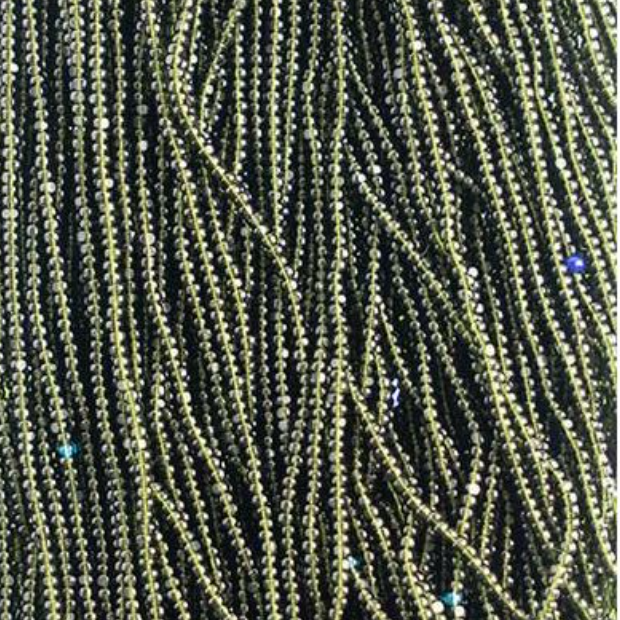 13/0 Charlotte Cut Czech Seed Bead - Transparent Medium Dark Green (Short Hank) Czech Preciosa Charlotte Cut Seedbeads
