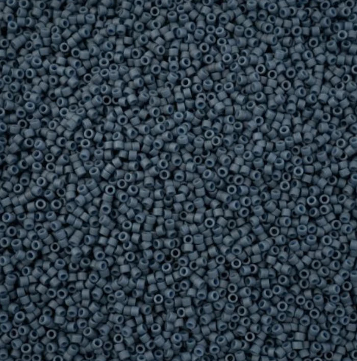 Delica 11/0 RD Opaque Deep Violet Matte (2408v) (5.2g) Miyuki Delica Beads