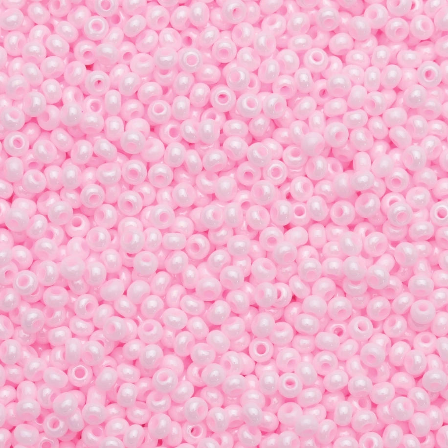 10/0 Light Pink Opaque, Preciosa Seed Beads (80-O-1041L-500) 22g 10/0 Preciosa Seed Beads