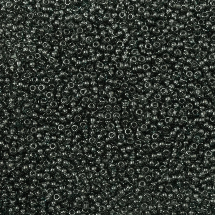 10/0 Transparent Grey, Preciosa Seed Beads (22g) 10/0 Preciosa Seed Beads