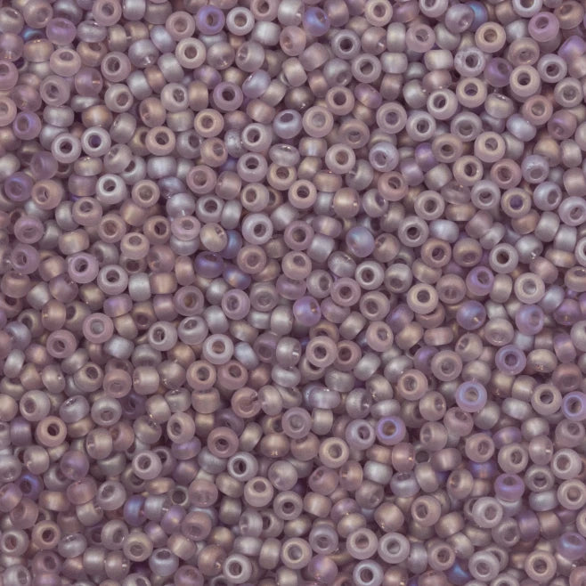 10/0 Transparent Matte Light Amethyst AB, Preciosa Seed Bead (22g) 10/0 Preciosa Seed Beads