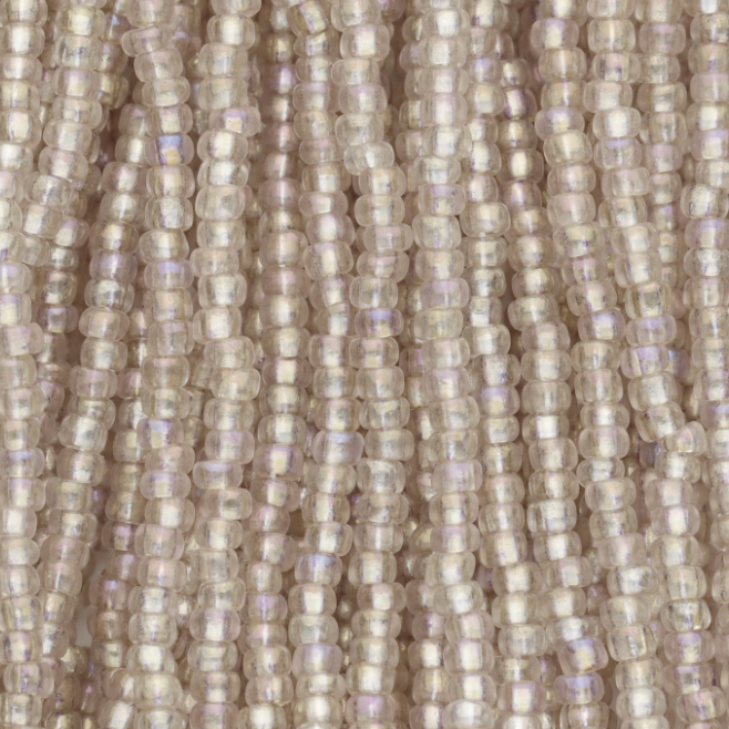 10/0 Light Tan Beige AB Crystal Solgel, Preciosa Seed Beads *Hank 10/0 Preciosa Seed Beads