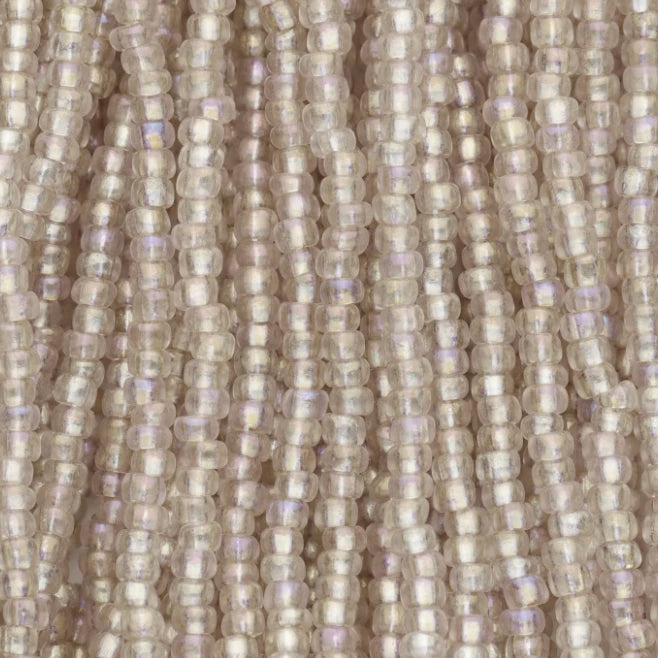 10/0 Light Tan Beige AB Crystal Solgel, Preciosa Seed Beads *Hank 10/0 Preciosa Seed Beads