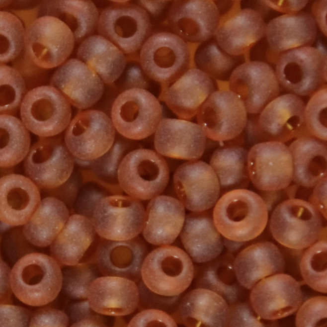 10/0 Cedar Medium Topaz Transparent Matte, Preciosa Seed Beads (22g) 10/0 Preciosa Seed Beads