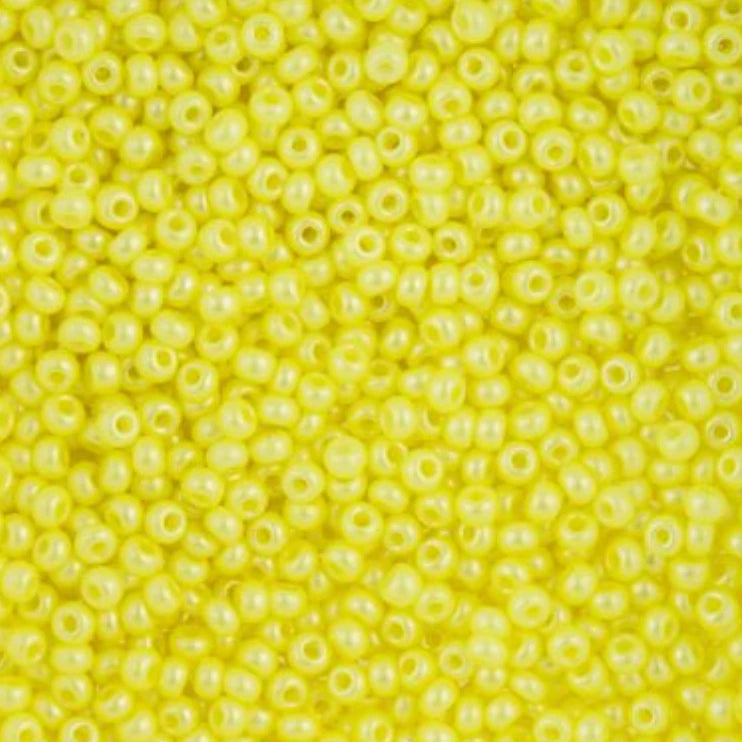 10/0 Shiny Yellow, Preciosa Seed Beads 10/0 Preciosa Seed Beads