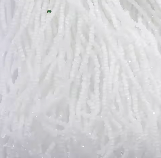 2mm White Opal Glass Rondelle Beads (5g) Sundaylace Creations & Bling