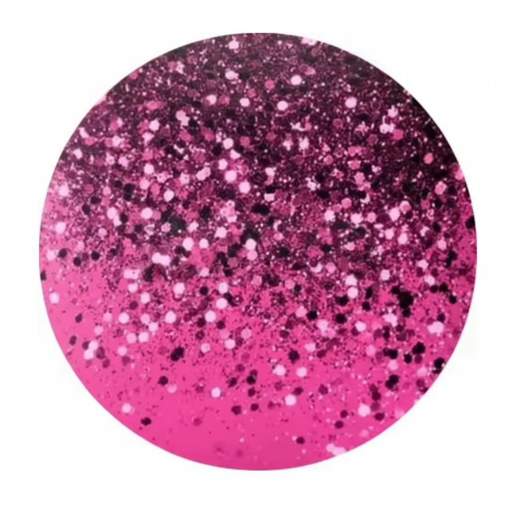 20mm Orchid Pink Glitter Ombre Printed Dome, Glue on, Resin Gem, (Sold in Pair) Resin Gems