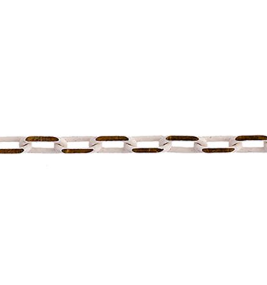 2*3.5mm White/Gold Neo Cut Chain Links Necklace Findings, 2 meters Basics (Copy) Basics