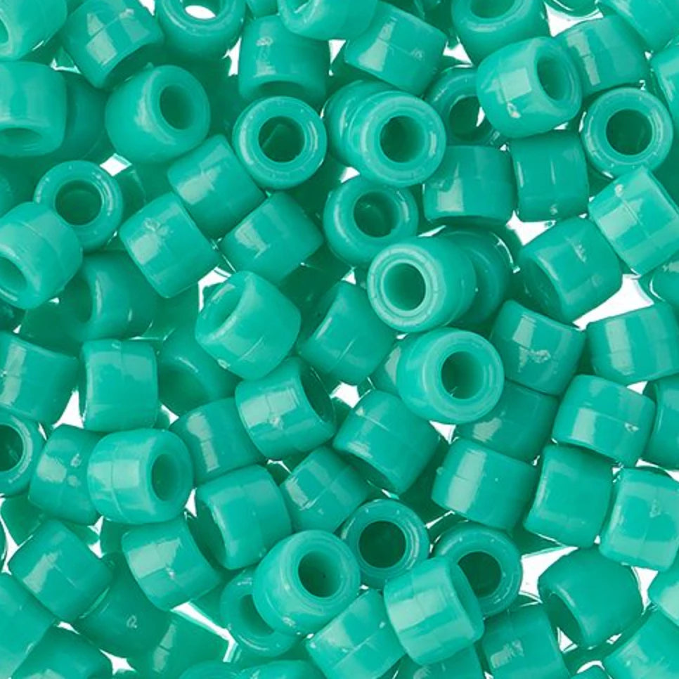 6mm Preciosa Glass Mini Crow Beads - Opaque Turquoise (1000pcs) 6/0 Pony Beads