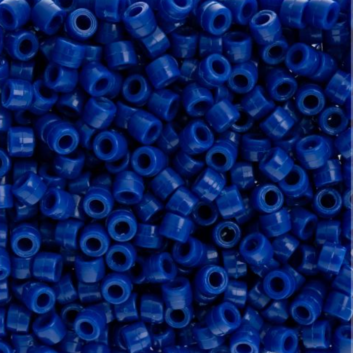 6mm Preciosa Glass Mini Crow Beads - Opaque Royal Blue (1000pcs) 6/0 Pony Beads