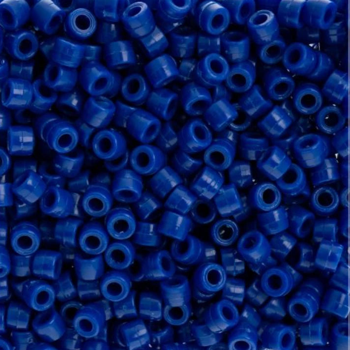 6mm Preciosa Glass Mini Crow Beads - Opaque Royal Blue (1000pcs) 6/0 Pony Beads