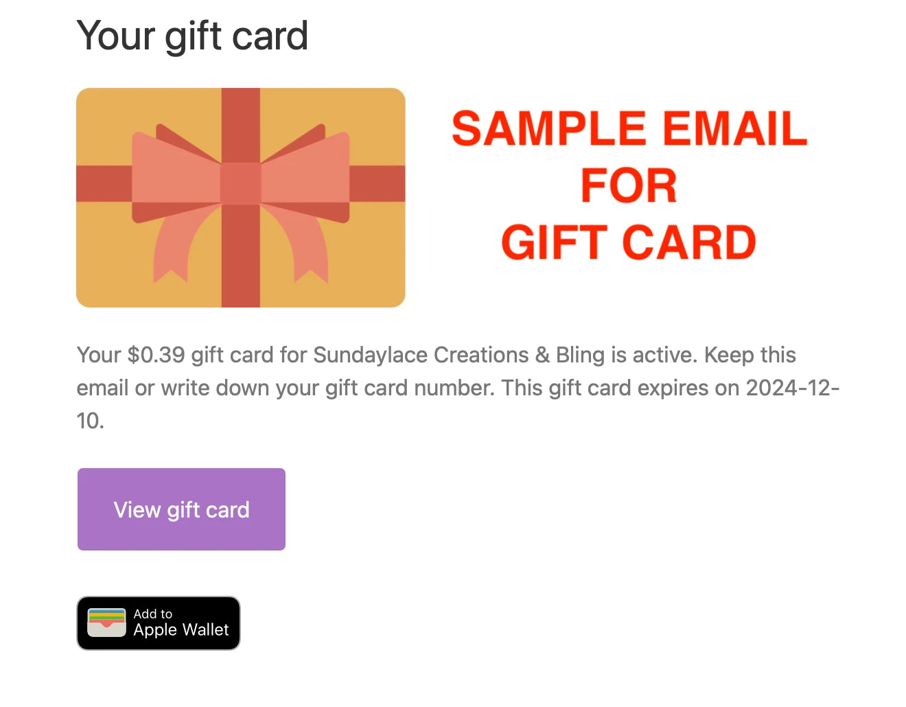 Sundaylace Creations Gift Card Sundaylace Creations & Bling