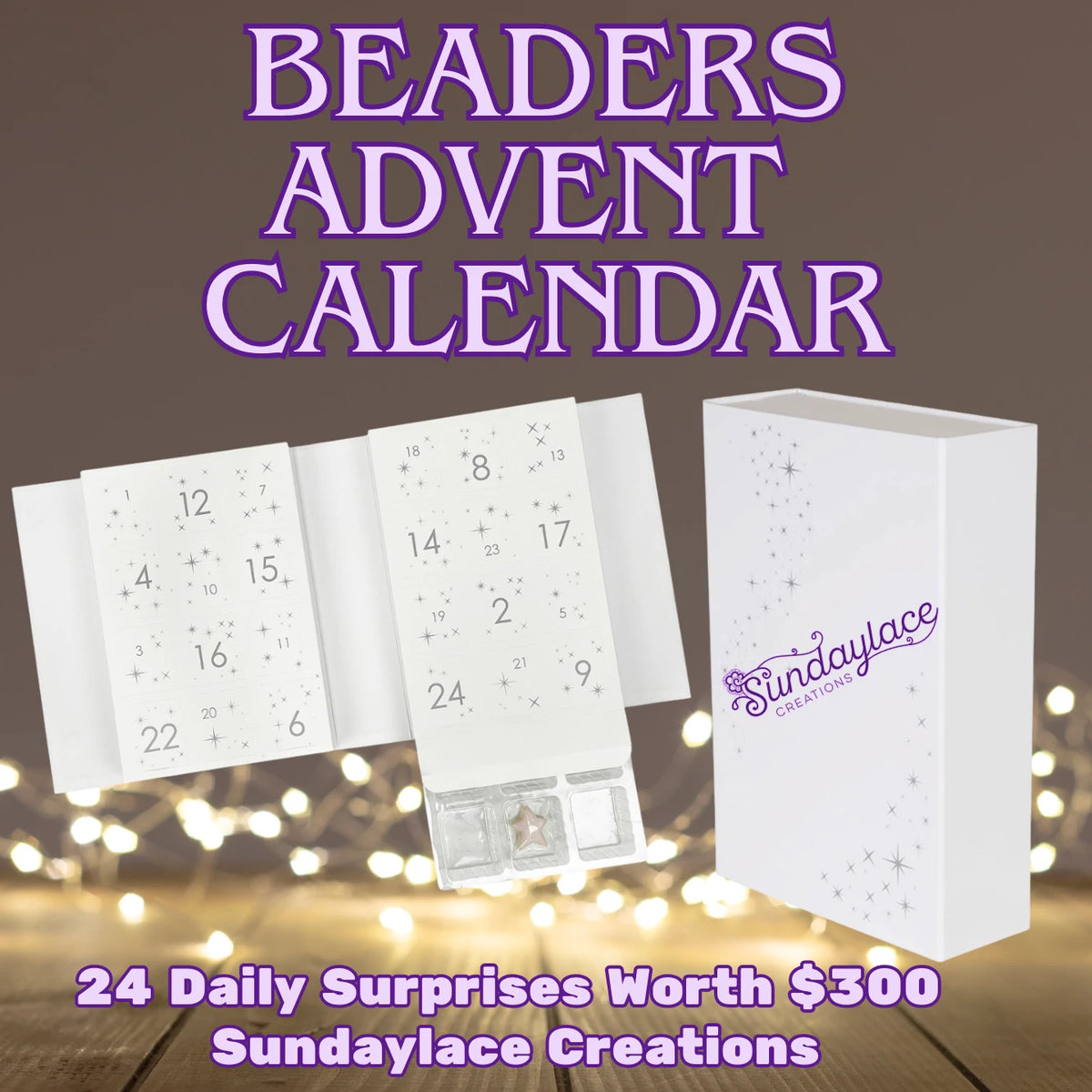 WOW…. A Christmas Beaders Advent Mystery Box🎄 🎁 - PRE-ORDER SHIPS NOVEMBER 10, 2026 PROMOTION Sundaylace Creations & Bling