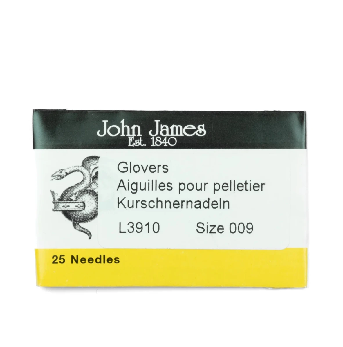 Glover Needle #9 JOHN JAMES GLOVER - 5 Needles Sundaylace Creations & Bling