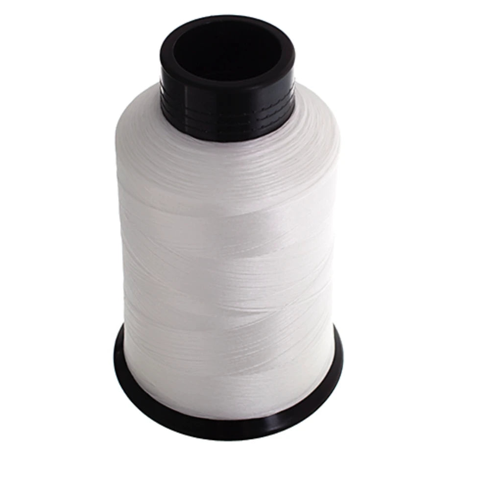 COATS Beading Thread White/Black Size D Spool - 3oz Cone 1584yds *COATS Brand Bonded Thread