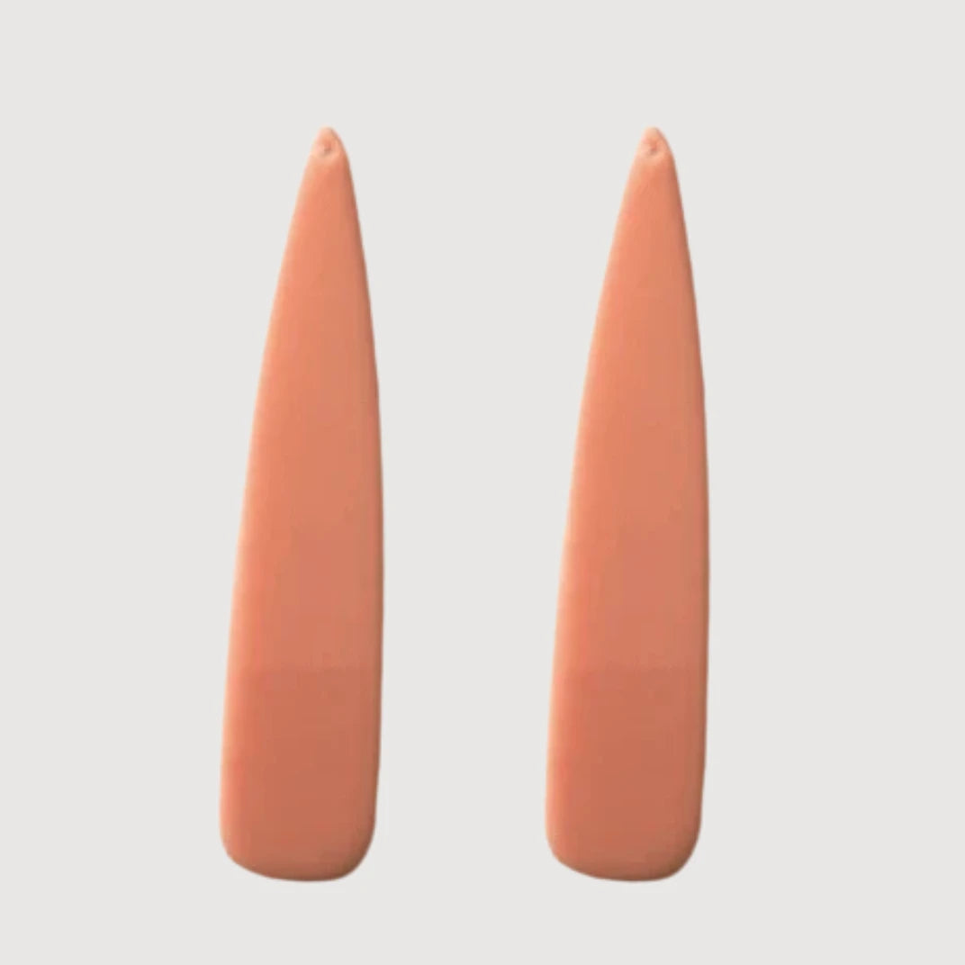 11*55mm Cheyenne Pink Pastel Long Teardrops, One hole, Acrylic Resin Gems (Sold in Pair) Resin Gems