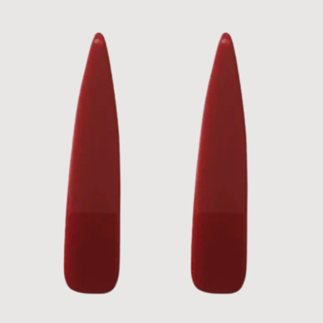 11*55mm Burgundy Long Teardrops, One hole, Acrylic Resin Gems (Sold in Pair) Resin Gems