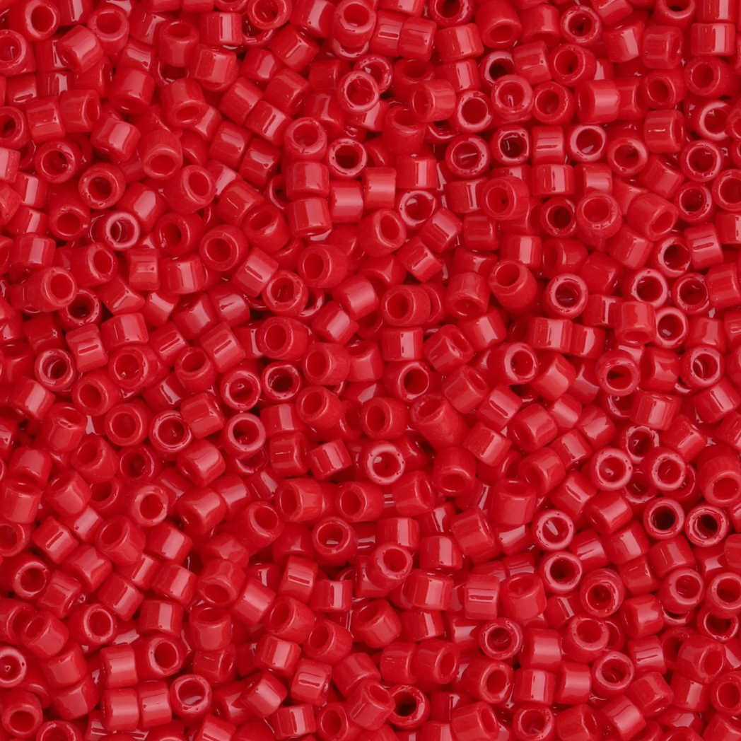 Delica 11/0 RD Opaque Cherry Red (1104v) Miyuki Delica Beads