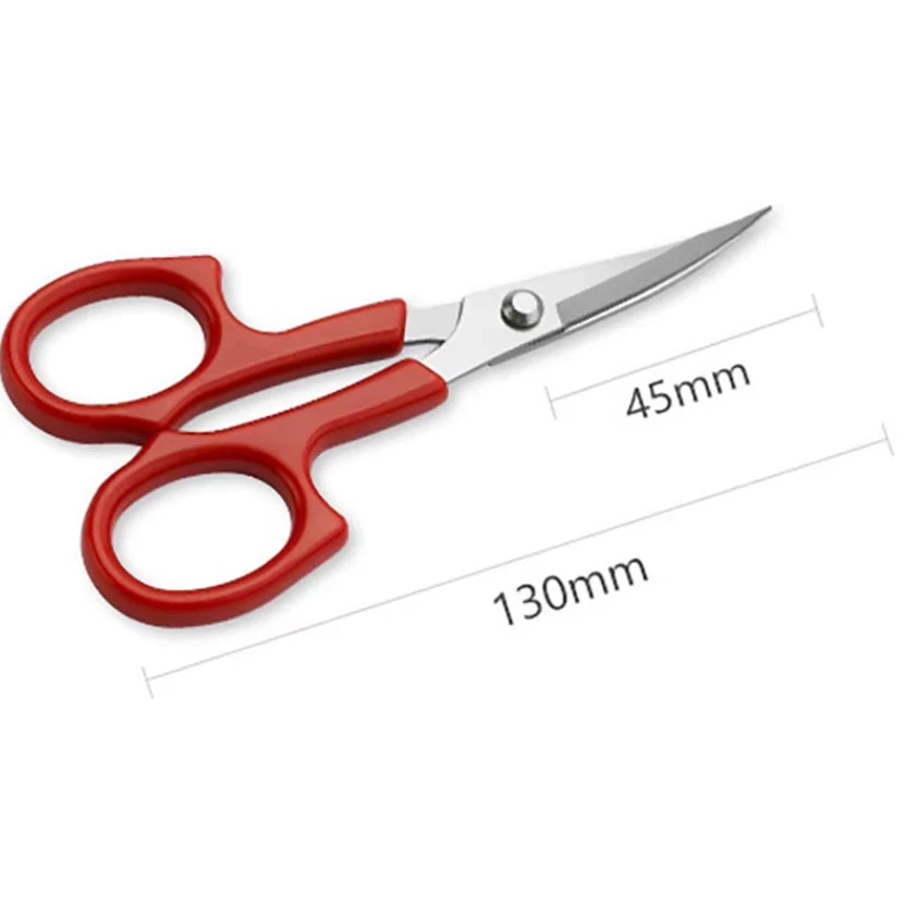 5.5" Bent Head & Straight Head Embroidery Scissors perfect for Tufting, 2 Mini Beading Scissors, Basics Plastic Rhinestone Banding Rope