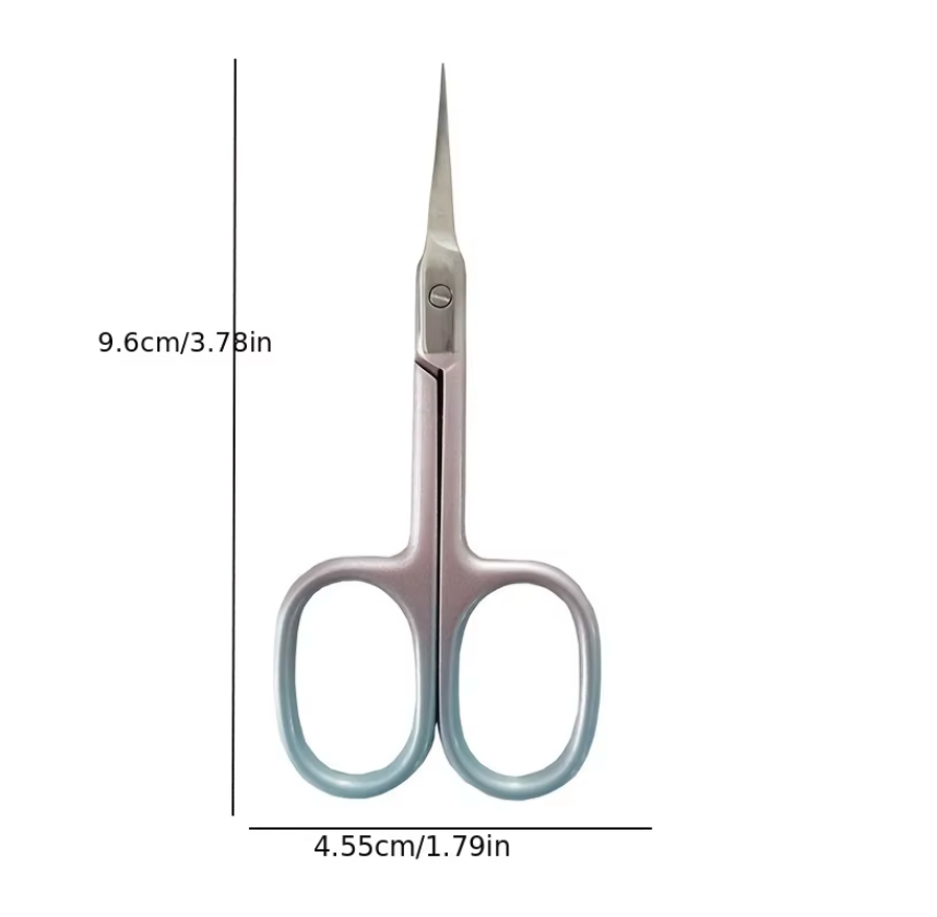 9*45cm Curved Head Stainless Steel Scissors Sharp Point, Basics Basics