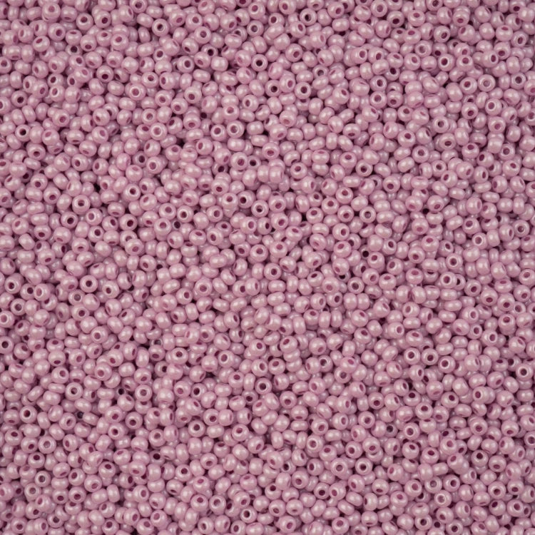 11/0 Pearl Lilac Chalk Luster Terra Preciosa Seed Bead *22g 11/0 Preciosa Seed Beads