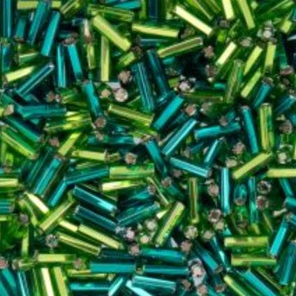 Czech Bugle Beads apx. 19g Vial #3 Spring Fling John Beads