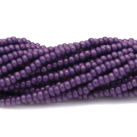10/0 Lilac Purple Luster Gold, Preciosa Seed Bead *Hank 10/0 Preciosa Seed Beads