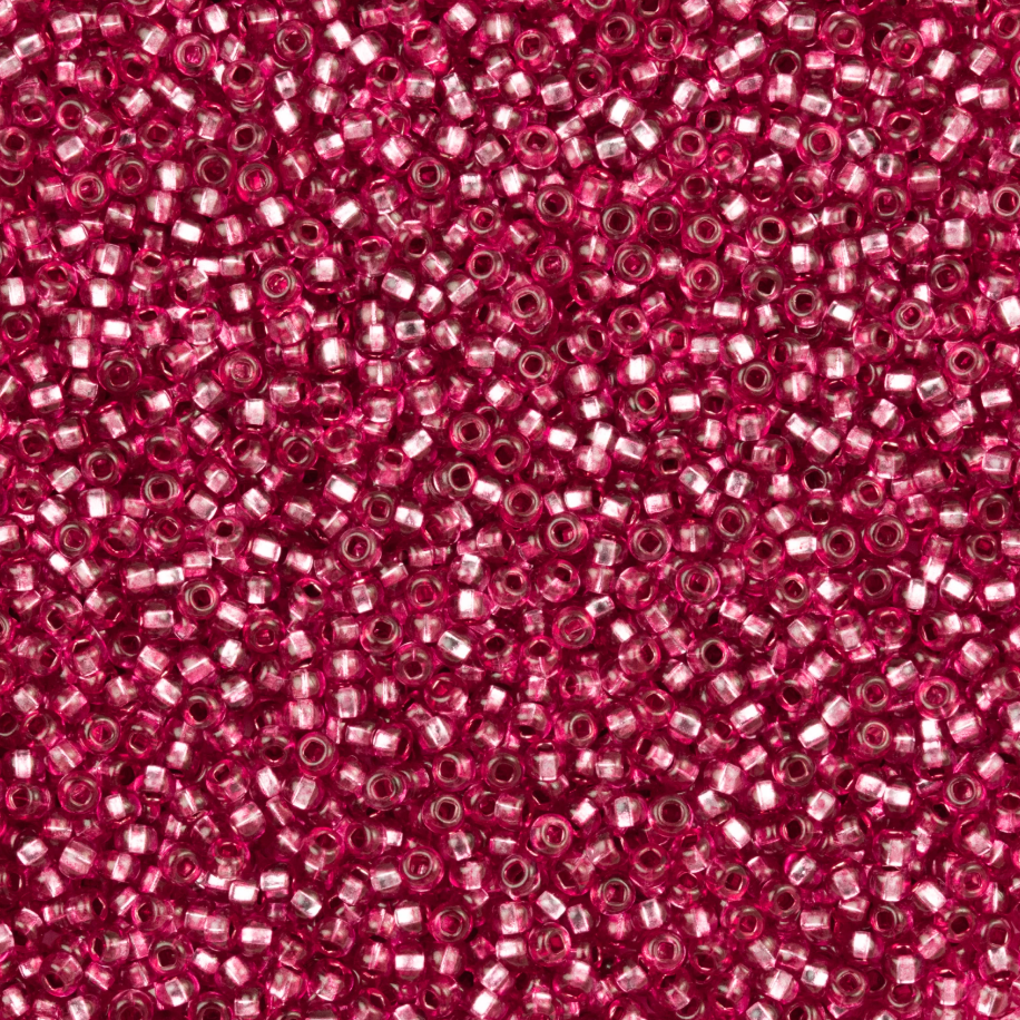 10/0 Silverlined Rose Pink, Preciosa Seed Beads 22g 10/0 Preciosa Seed Beads