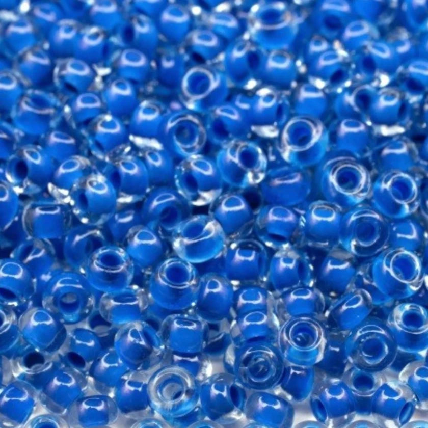 10/0 Dark Blue Colour Lined Terra, Preciosa Seed Beads 10/0 Preciosa Seed Beads