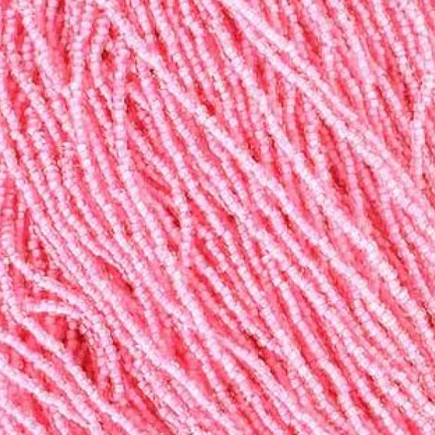 Close-up of pink and white beads