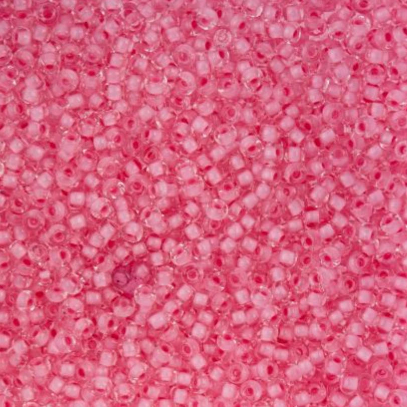 10/0 Pink Colour lined Terra, Preciosa Seed Beads 10/0 Preciosa Seed Beads