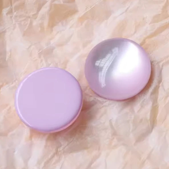 18mm Light Pink-Purple Pastel Easter Cat Eye Jelly Round, Glue on, Resin Gem, (Sold in Pair) Resin Gems