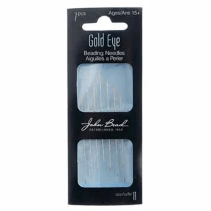 Beading Needle Gold Eye 7 pcs Size 11 Basics