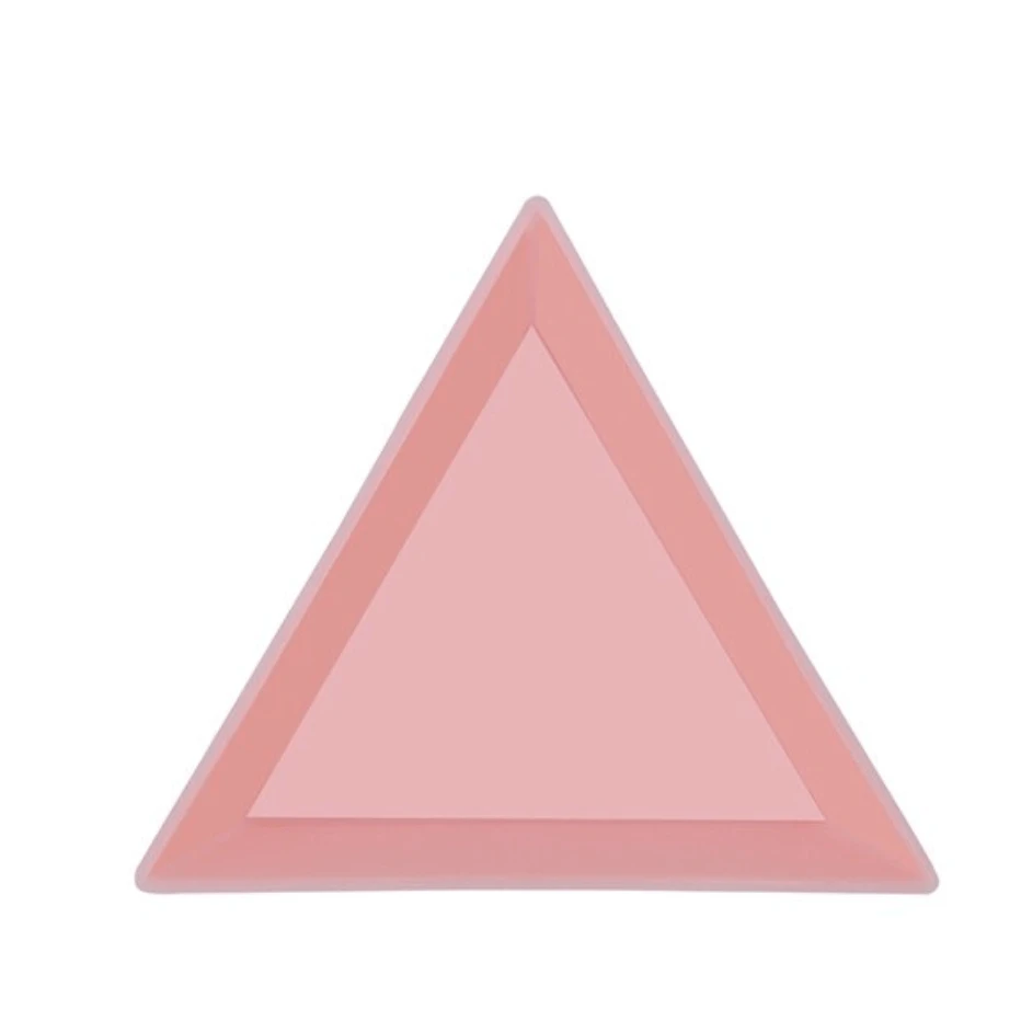 7.2cm Triangle Pink 10pcs Beading Trays for Beadworkers, Various Shapes and Sizes, Basics