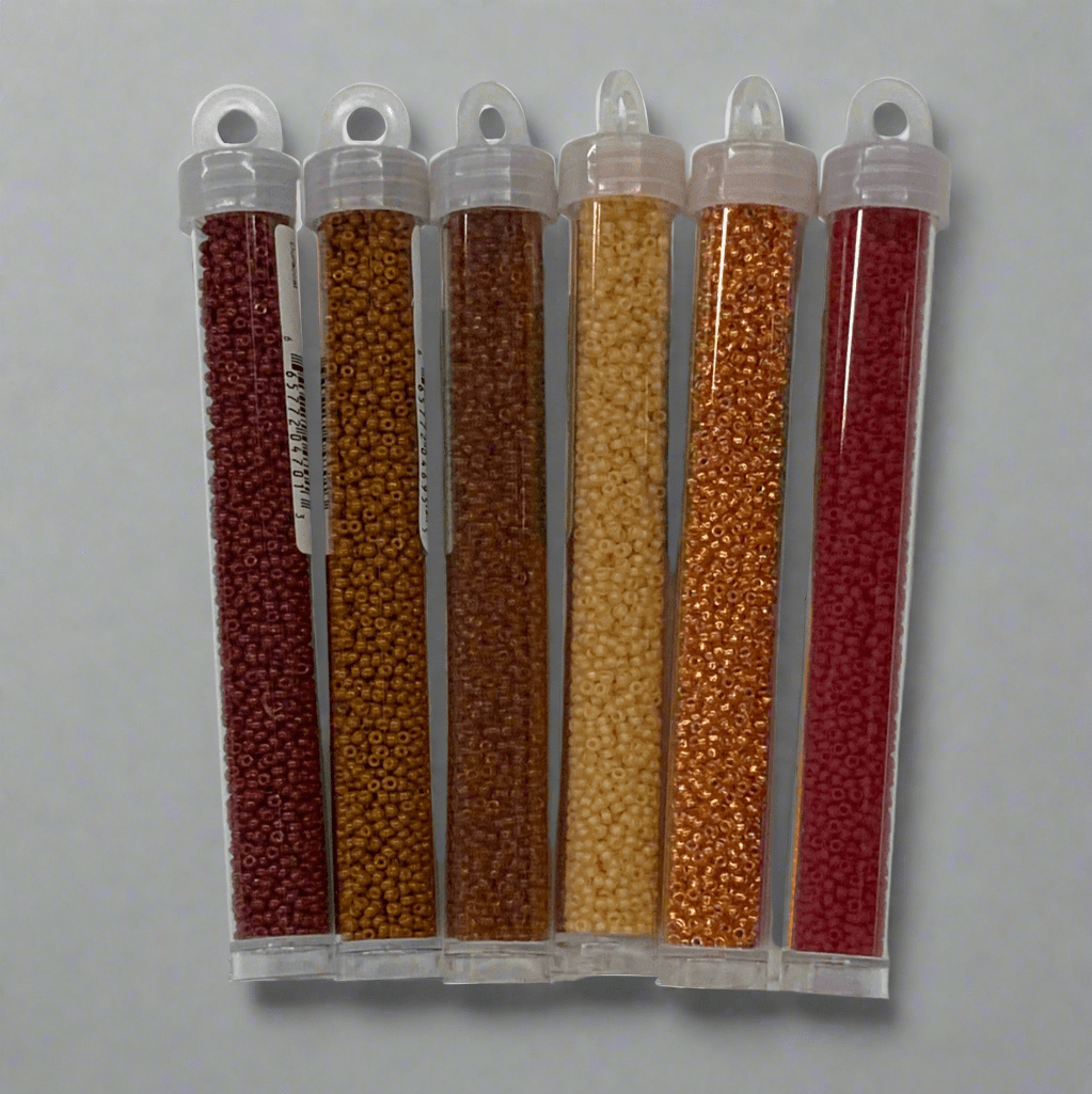 “Dark Autumn Vibes” 6 x Miyuki 11/0 Seedbeads, Promotions Miyuki Seed Bead 11/0