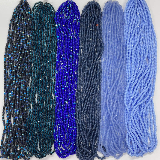"Dark Waters" 6 x 11/0 Charlotte Cut Seed Beads Set, Promotions Charlotte Cut Seedbeads
