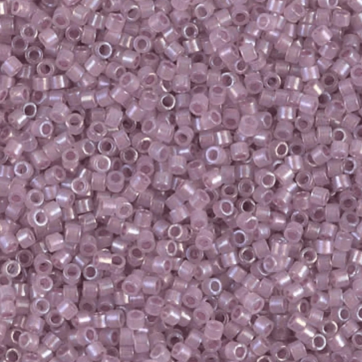 Delica 11/0 RD Orchid Lined Opal (1752v) *NEW Delica Beads