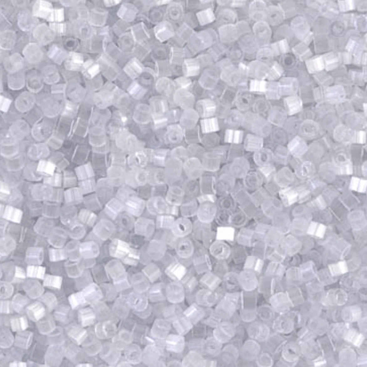 Delica 11/0 RD Pale Grey Silk Satin (0676v) *NEW Delica Beads