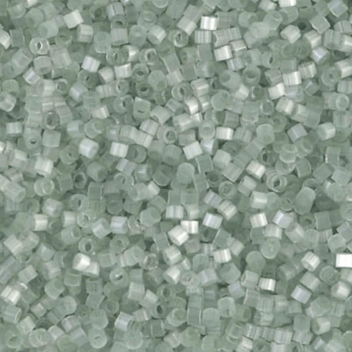 Delica 11/0 RD Pale Moss Green Silk Satin (0829v) *NEW Delica Beads